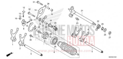 BARILLET DE SELECTION (NC750XD) NC750XDM de 2021